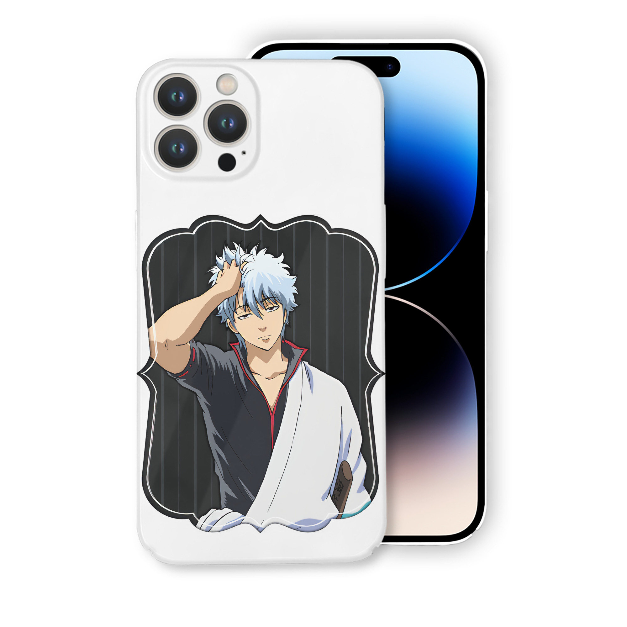 （画像用） ぎんたま 坂田銀時（さかたぎんとき） 神楽 志村新八（しむら しんぱち） GINTAMA Sakata Gintoki Kagura Shimura Shinpachi 【iPhone 14シリーズ対応】ハードケース